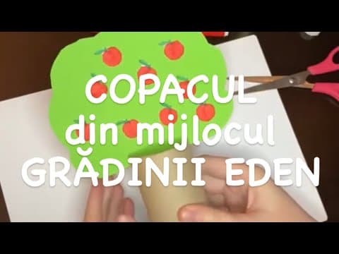 „Copacul" din mijlocul „gradinii Eden"|Copacul cunostintei ?binelui✅ si ⛔️raului❌(lucru manual)