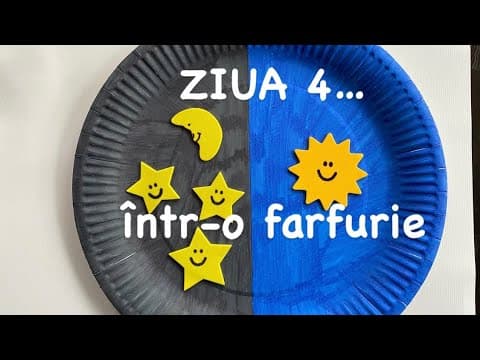 „Creatia" – „Ziua a patra"✨ – intr-o farfurie ? (lucru manual)