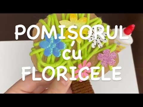 „Creatia" – „Ziua a treia" | „Pomisorul" cu „floricele" (lucru manual)