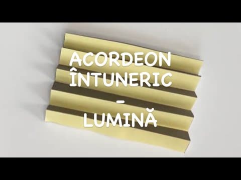 „Creatia" – „Ziua intai" | Acordeon ?„intuneric – lumina" (lucru manual)
