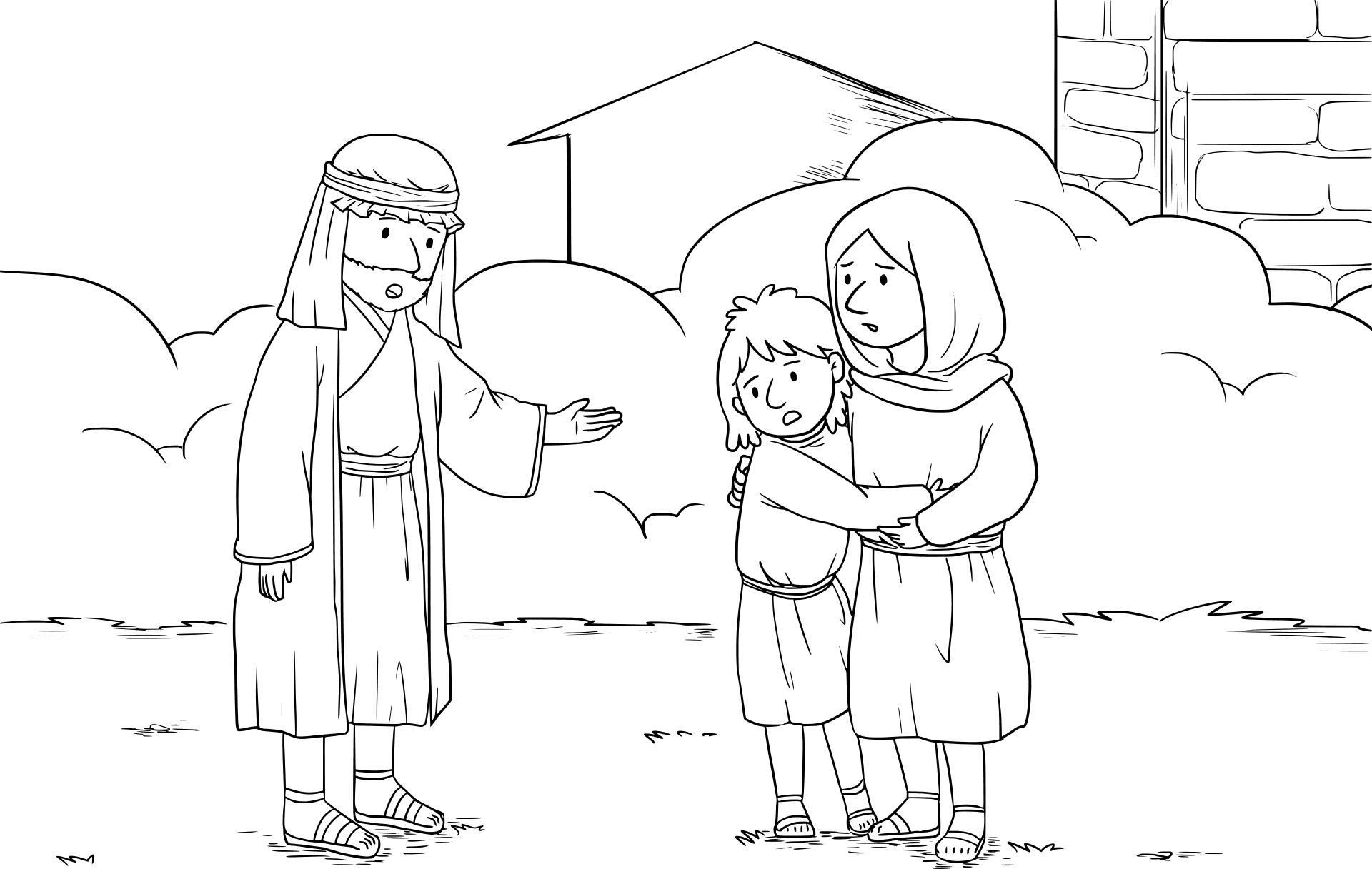 Elisei trimite văduva cu fiul într-un alt ținut și întoarcerea lor