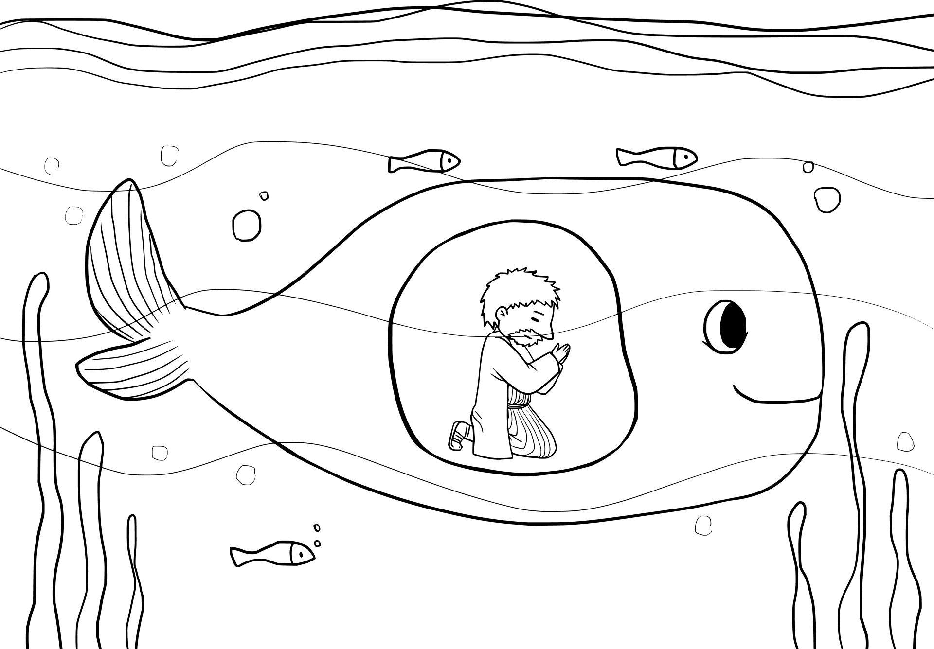 Iona înghițit de pește