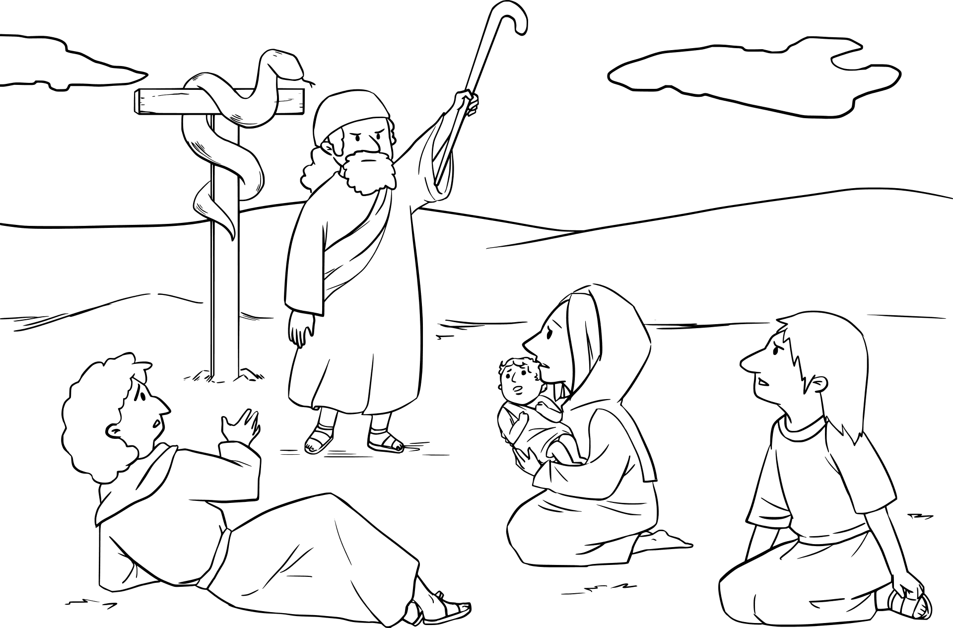 Israeliții mușcați de șerpi