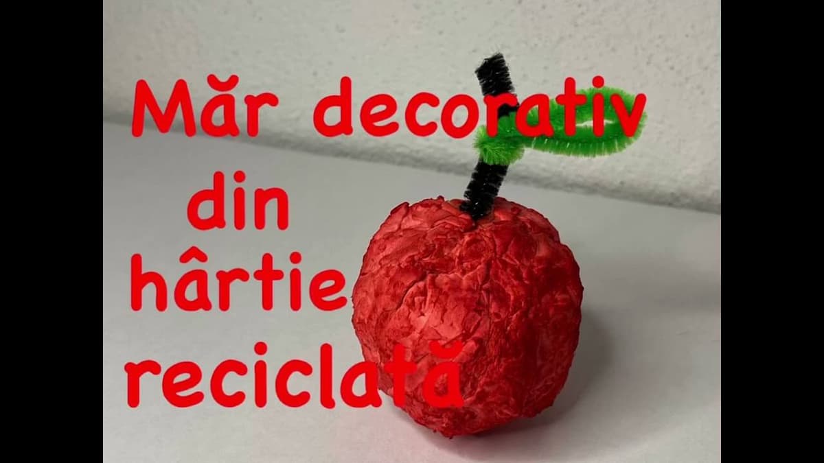 „Mar" decorativ din hartie reciclata (lucru manual)