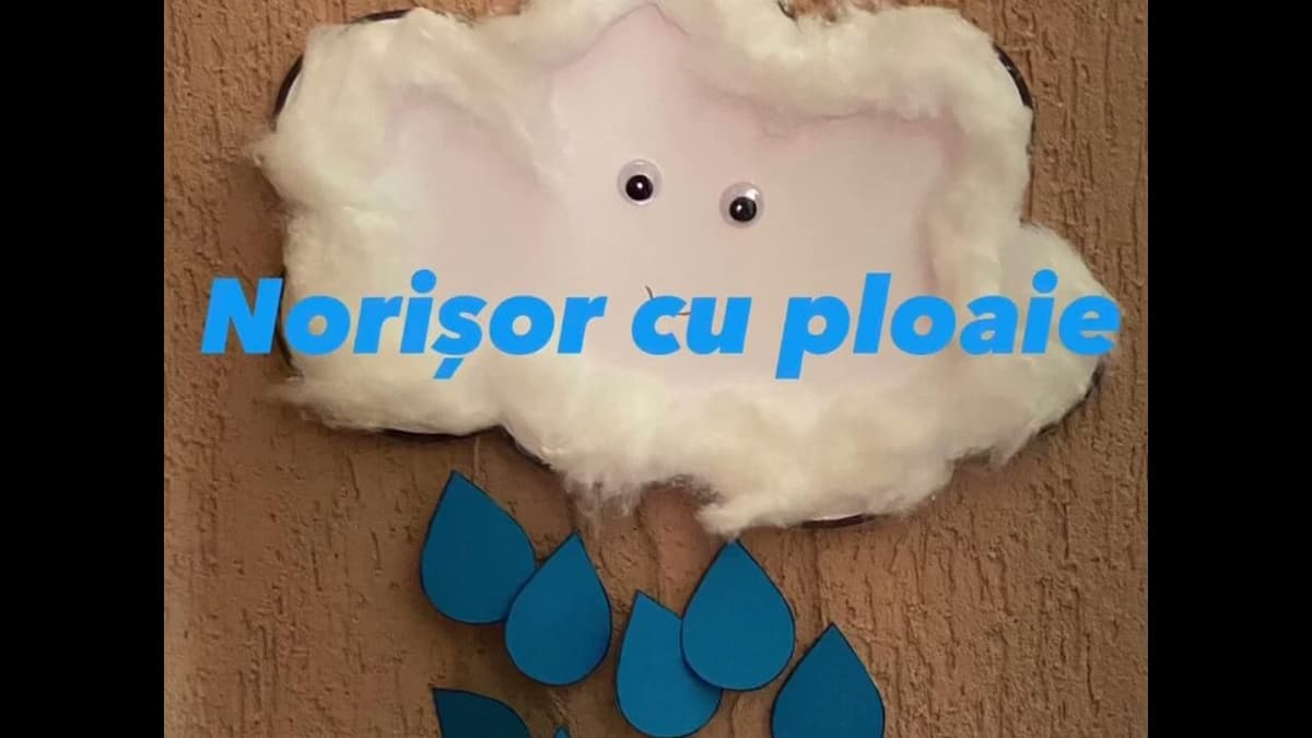 „Norisor cu ploaie"| Decoratiune pentru camera (lucru manual)